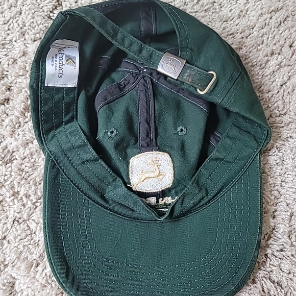 John Deere Trucker Cap Hat Adjustable Yellow Green Tractor Outdoor - Picture 3 of 4